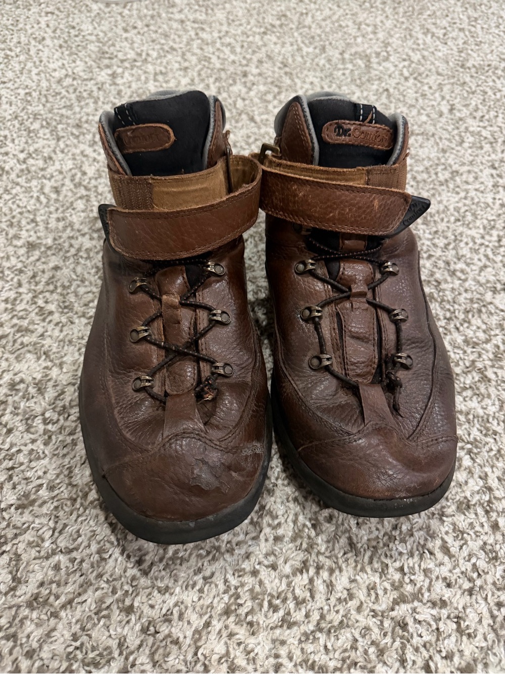 Dr. Comfort Men’s Brown Leather Supportive Boot